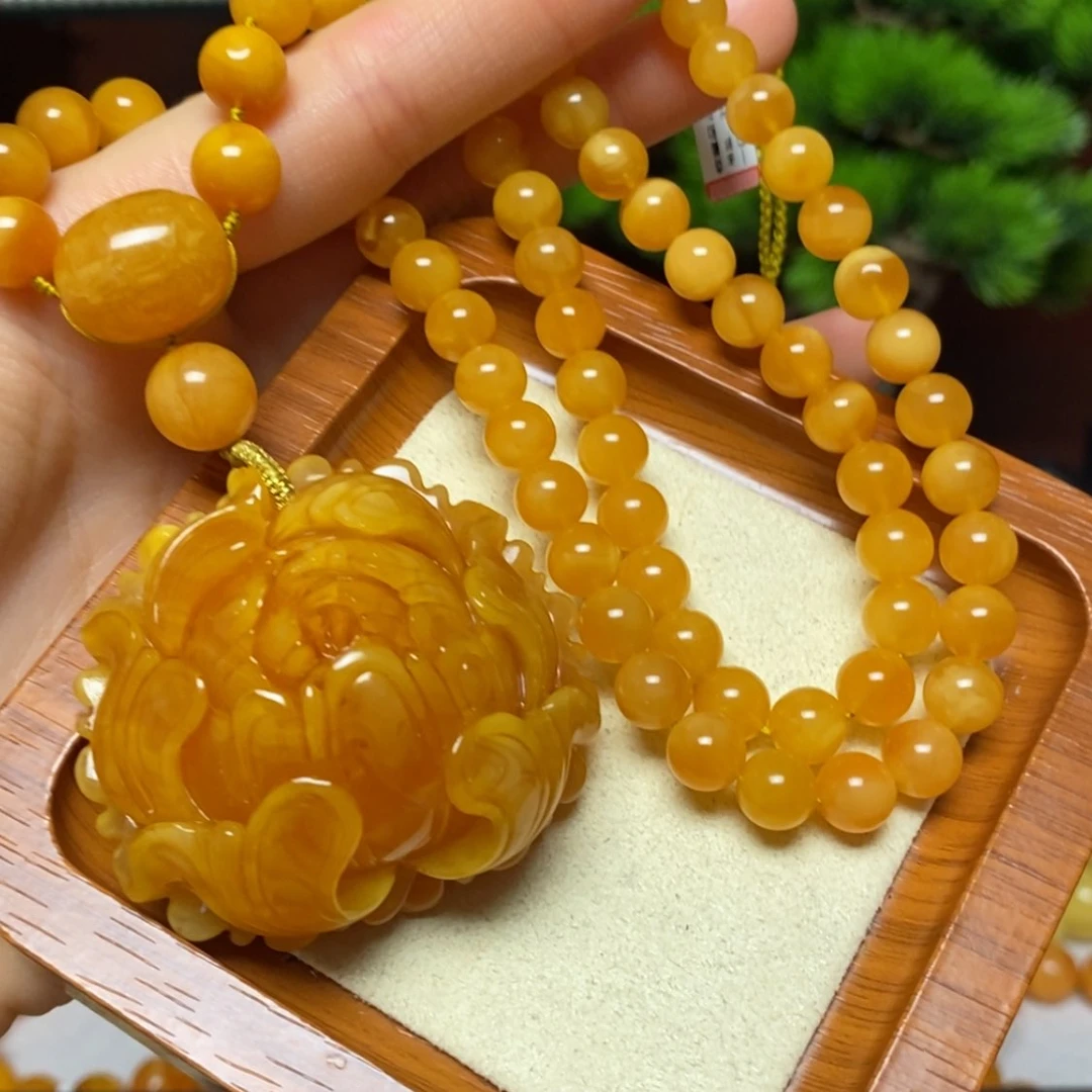 【闪购商品】蜜蜡颈饰未镶嵌项链