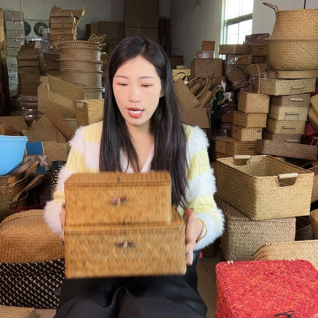 草编草编包/草编收纳盒微瑕疵