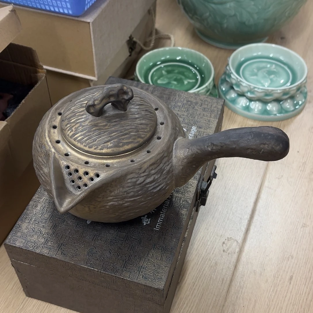 龙泉云间青瓷小米茶器