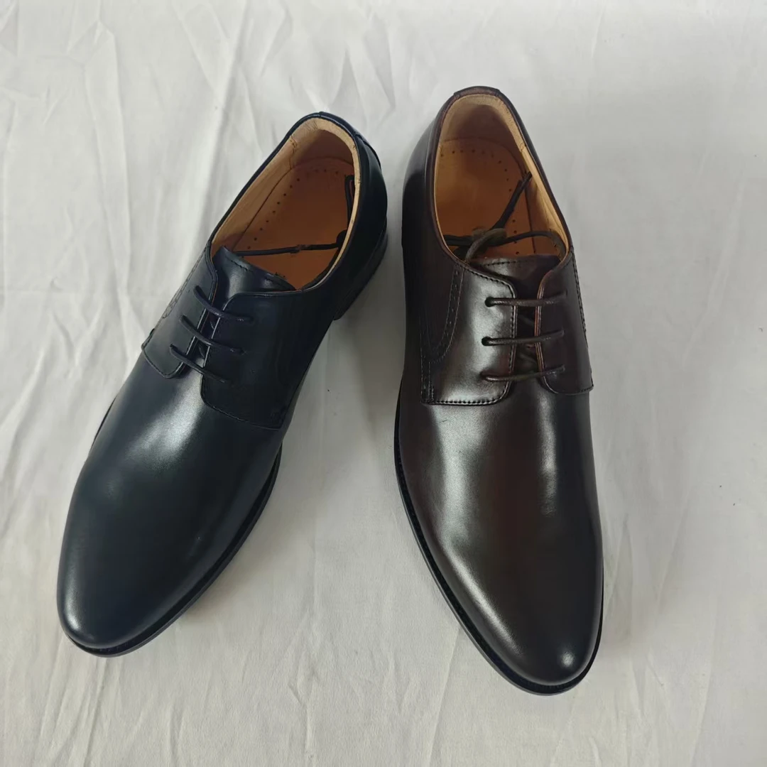 男士低帮系带圆头皮鞋-77115