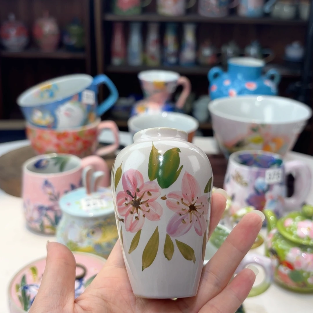 景德镇手绘高温釉下彩陶瓷茶具