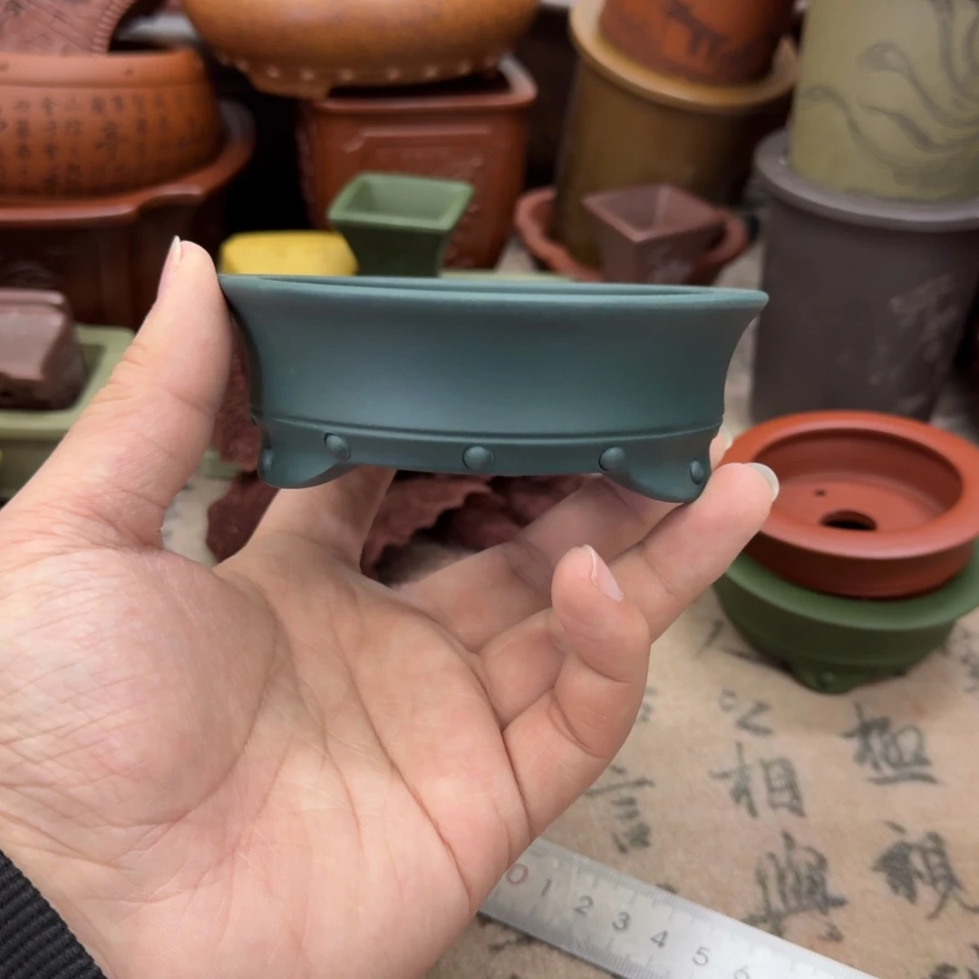 紫砂花盆宜兴紫砂正品9.5x2.5