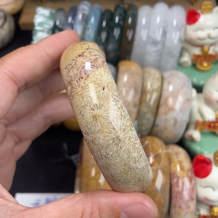 未镶嵌手链硅化珊瑚（珊瑚玉）61+