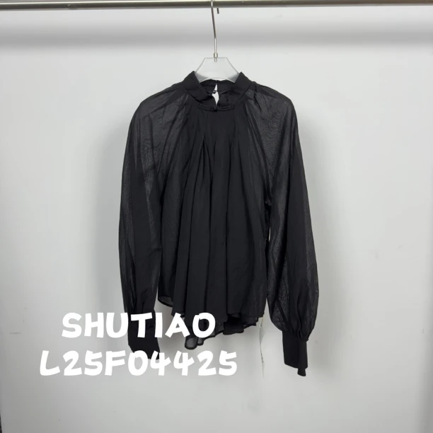 【SHUTIAO】2025夏季：新款小众设计款衬衫L25F04425