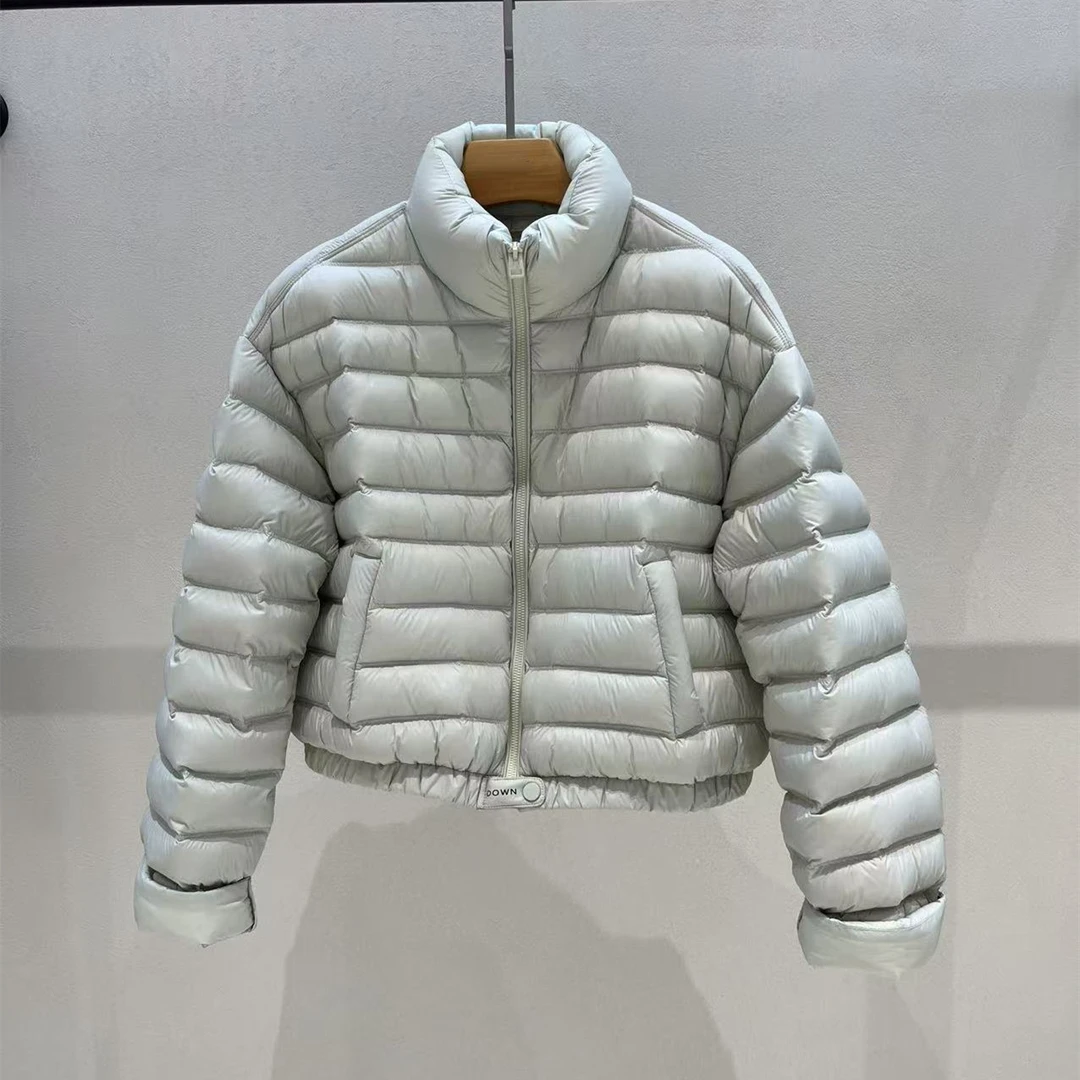 2025年新款羽绒服女短款立领加厚保暖90白鸭绒外套冬季女