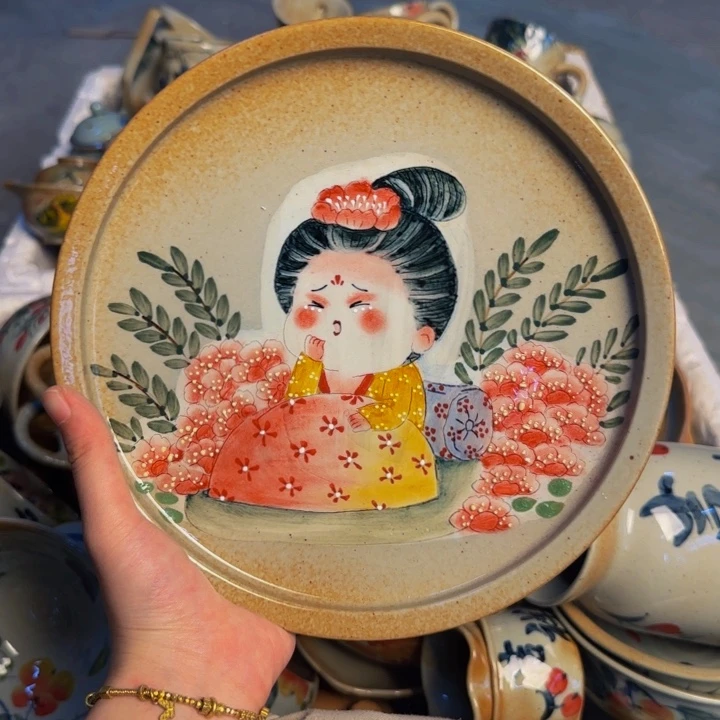 瓷片景德镇陶瓷手工手绘