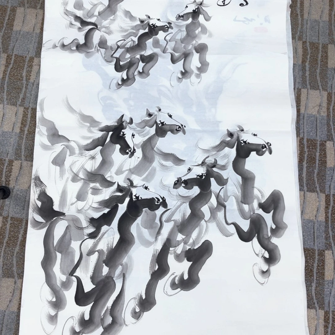 国画曹光辉老师四尺正作品冯