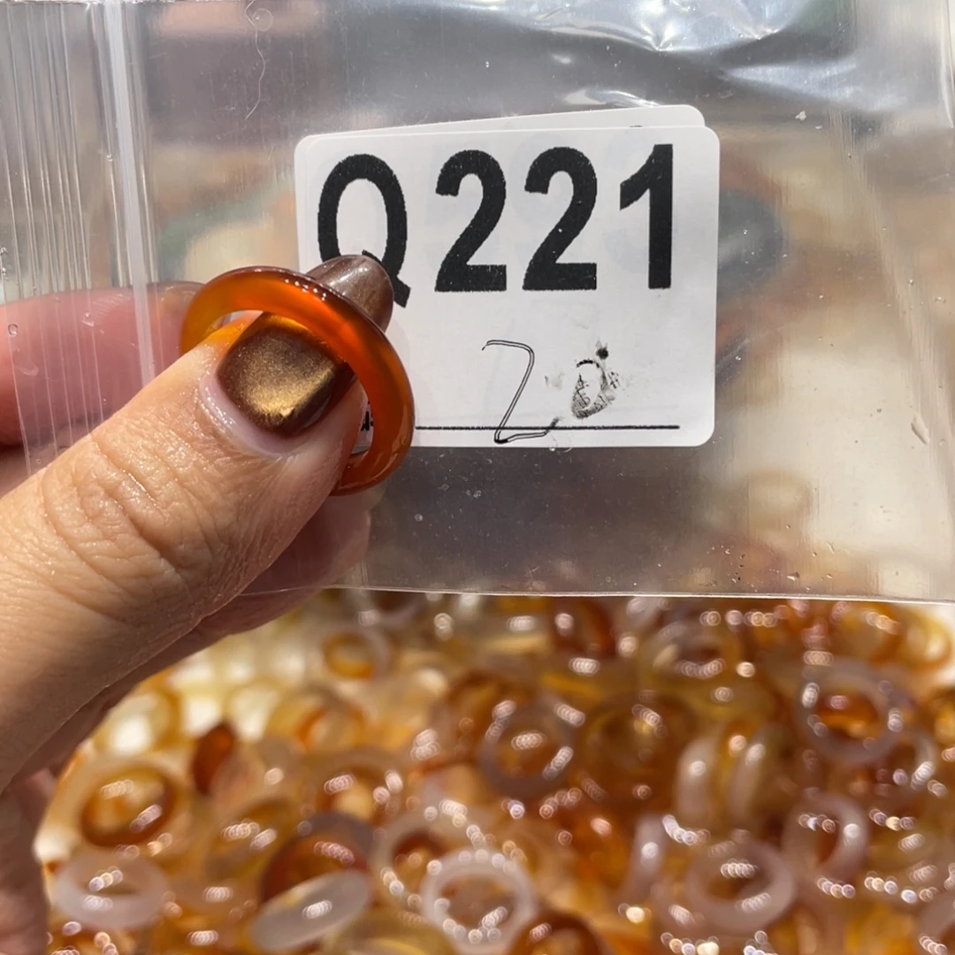 玛瑙/玉髓未镶嵌戒指221