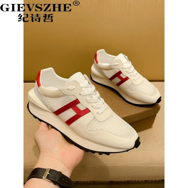 纪诗哲男士阿甘鞋秋季新款潮流透气厚底增男士秋季网面休闲阿甘鞋