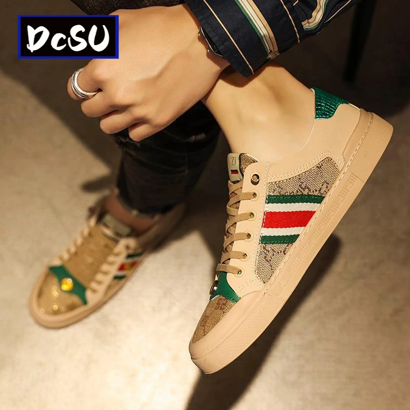 【香港DcSU&Shoes官方正品】欧洲站小蜜蜂男鞋不系带酷奇休闲板鞋