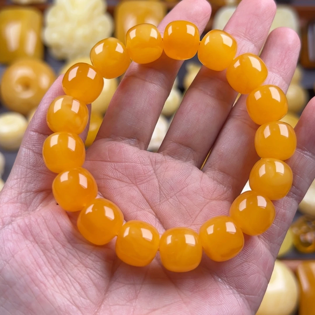 琥珀未镶嵌颈饰纯天然琥珀蜜蜡无优化