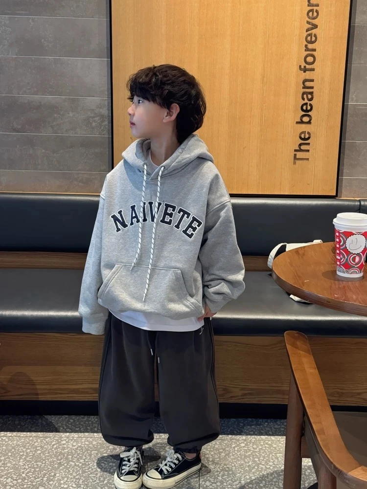卫衣冬款男童冬季加绒加厚单卫衣儿童韩版冬款卫衣