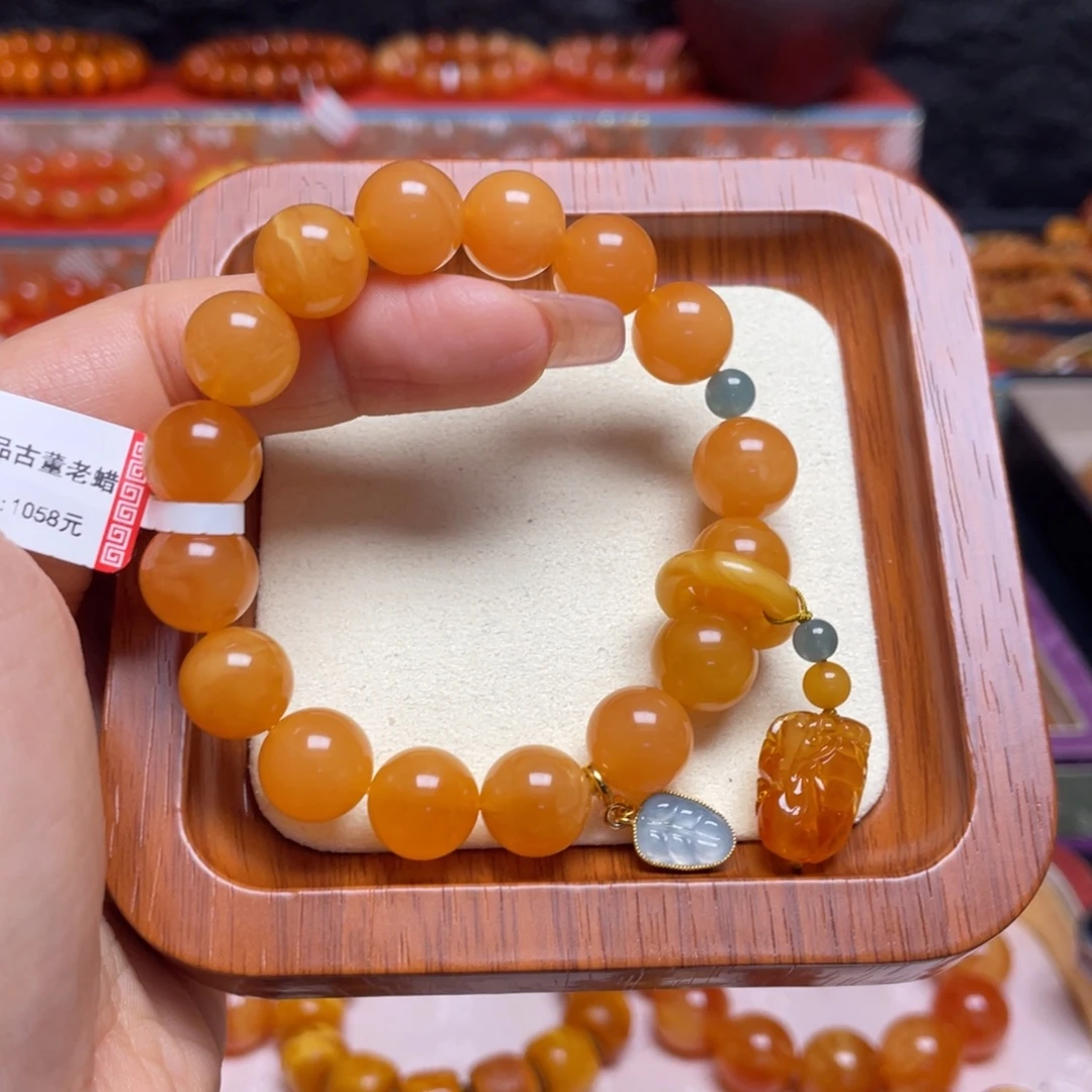 蜜蜡未镶嵌手链手串