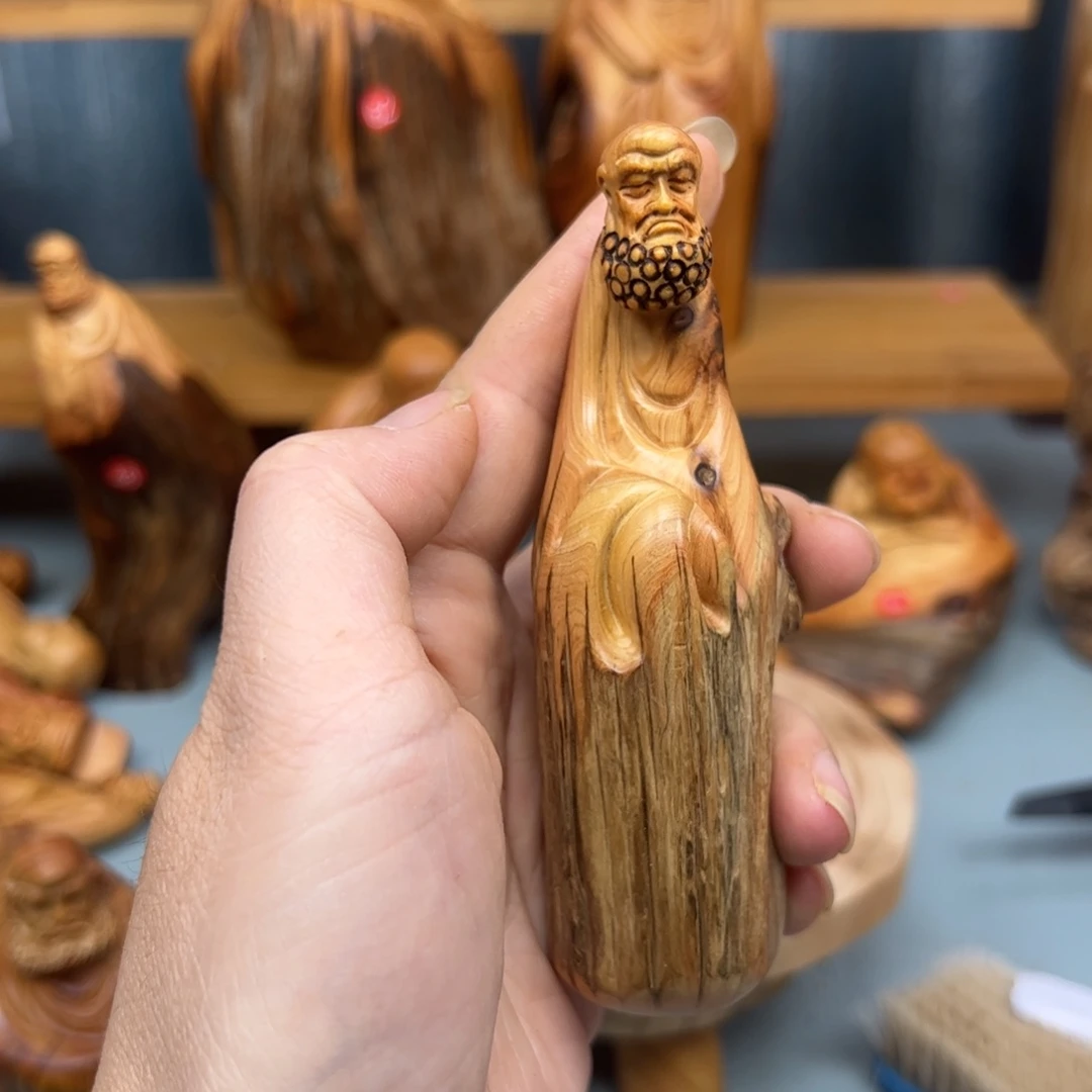 柏木崖柏木摆件手把件，90