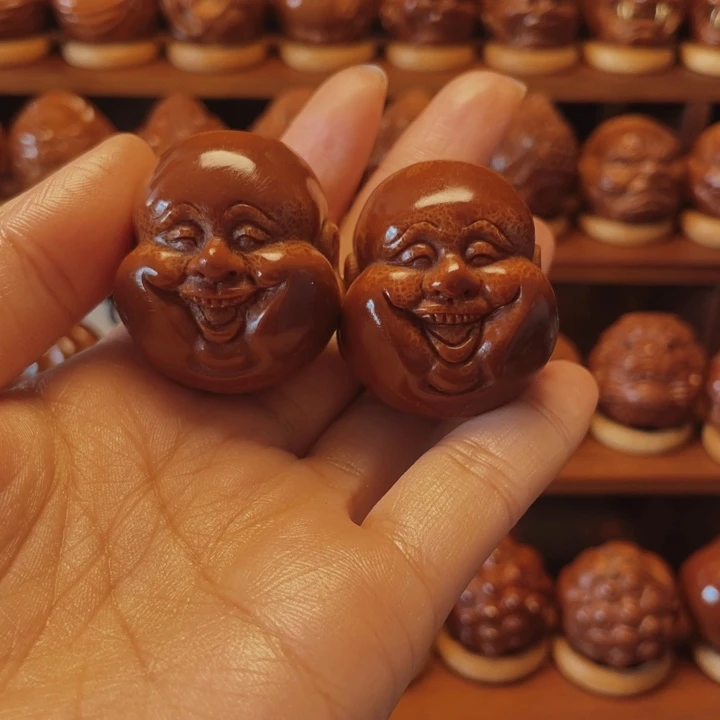手串/手链橄榄核笑佛一对福利
