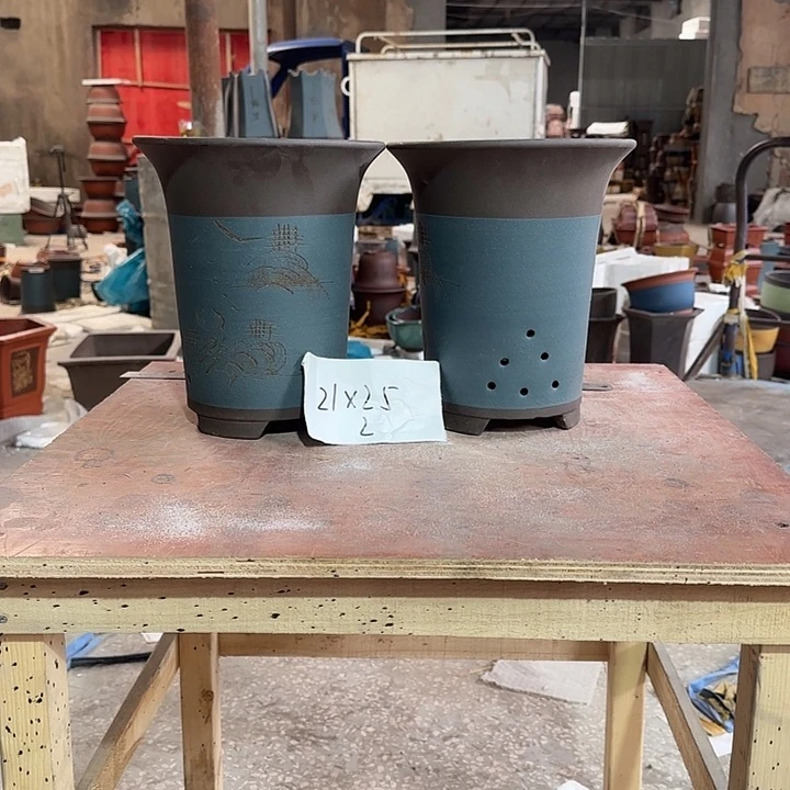 紫砂花盆紫砂花盆