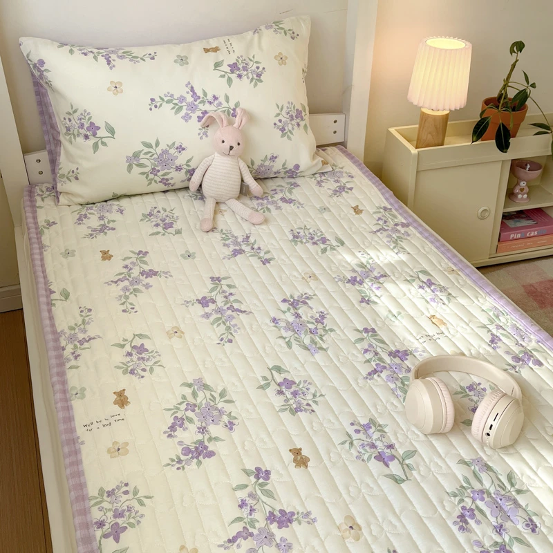 学生纯棉床垫小清新床褥夹棉加厚宿舍床单春秋可水洗全棉单人双人