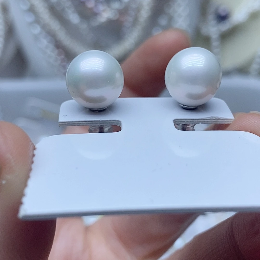 未镶嵌耳钉淡水珍珠