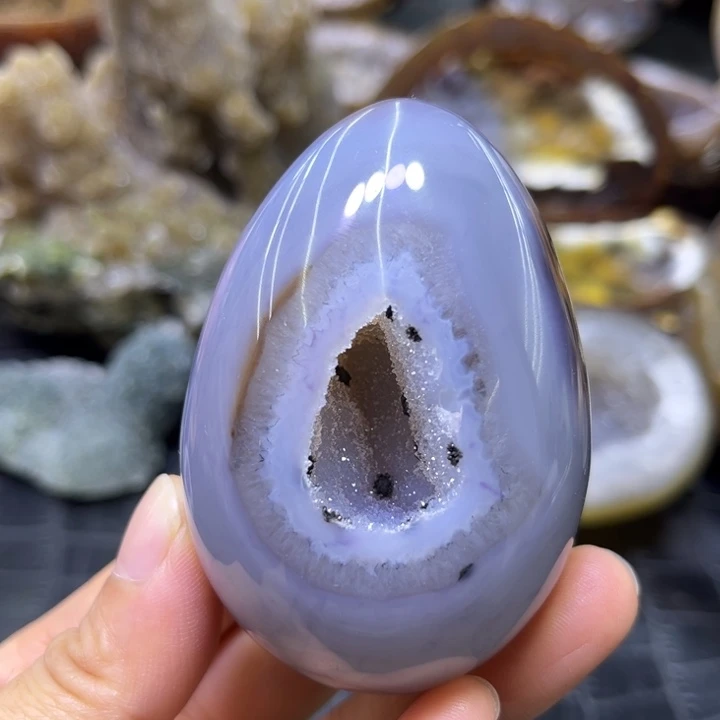 发饰水晶未镶嵌蓝晶蛋