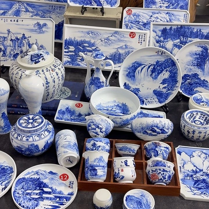 瓷片景德镇瓷器手工手绘