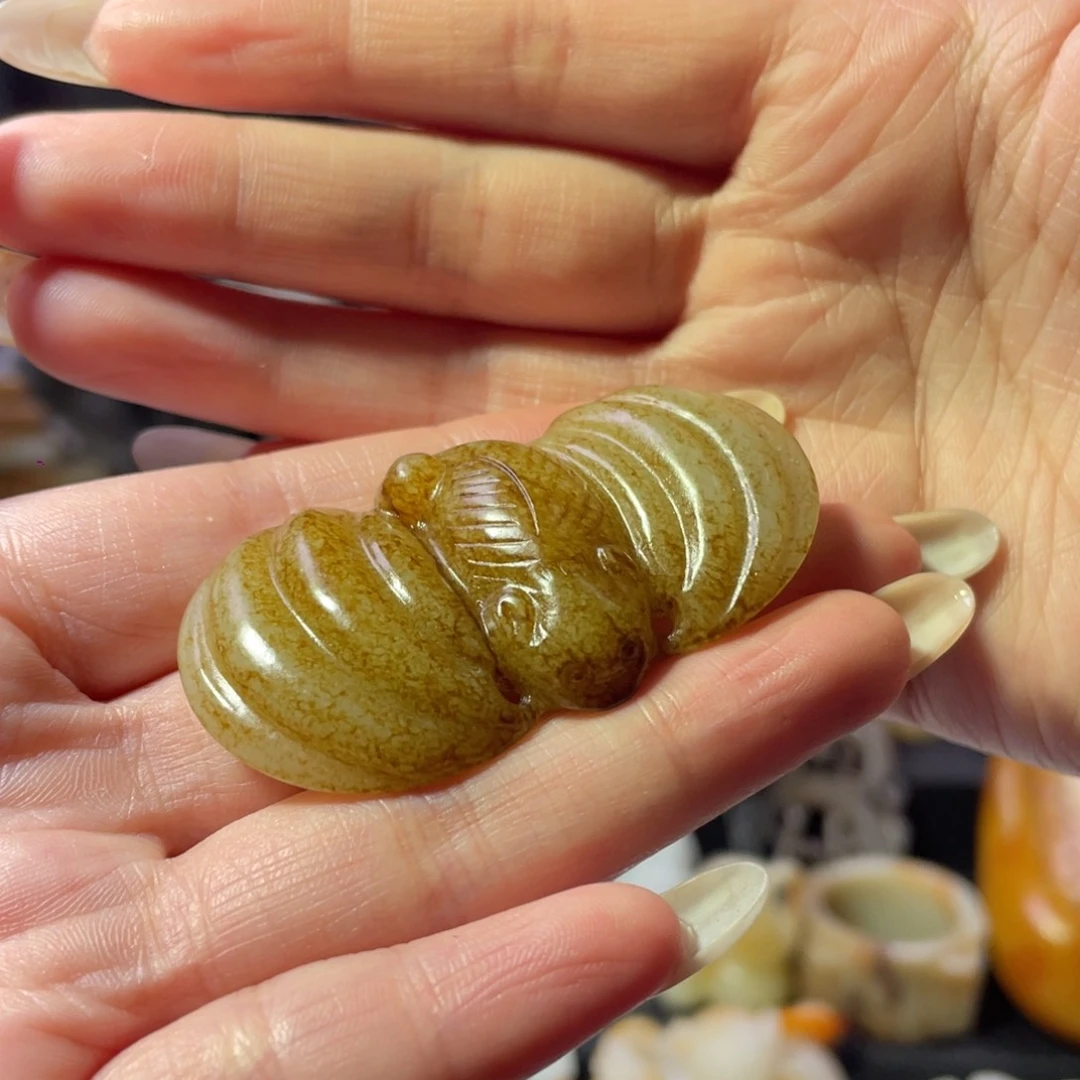 和田玉未镶嵌挂件23