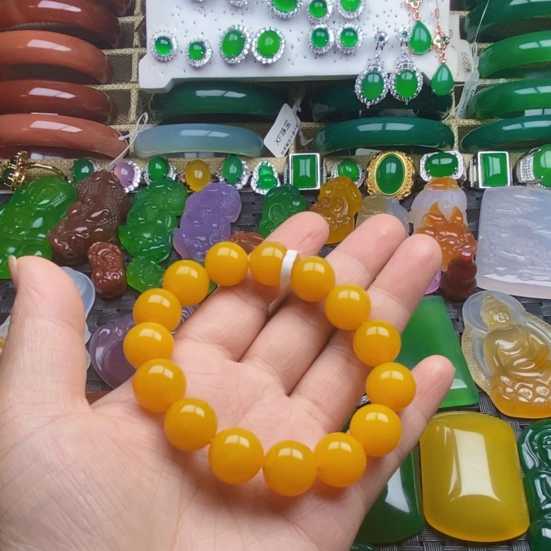 三***月玛瑙/玉髓手链未镶嵌卡14