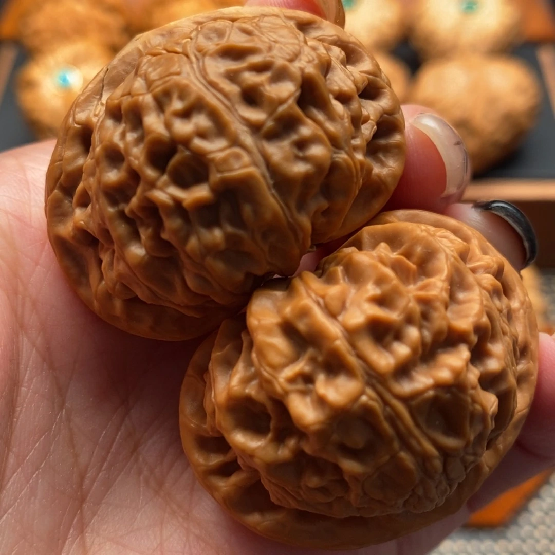 把件文玩核桃41尺宫灯狮子头