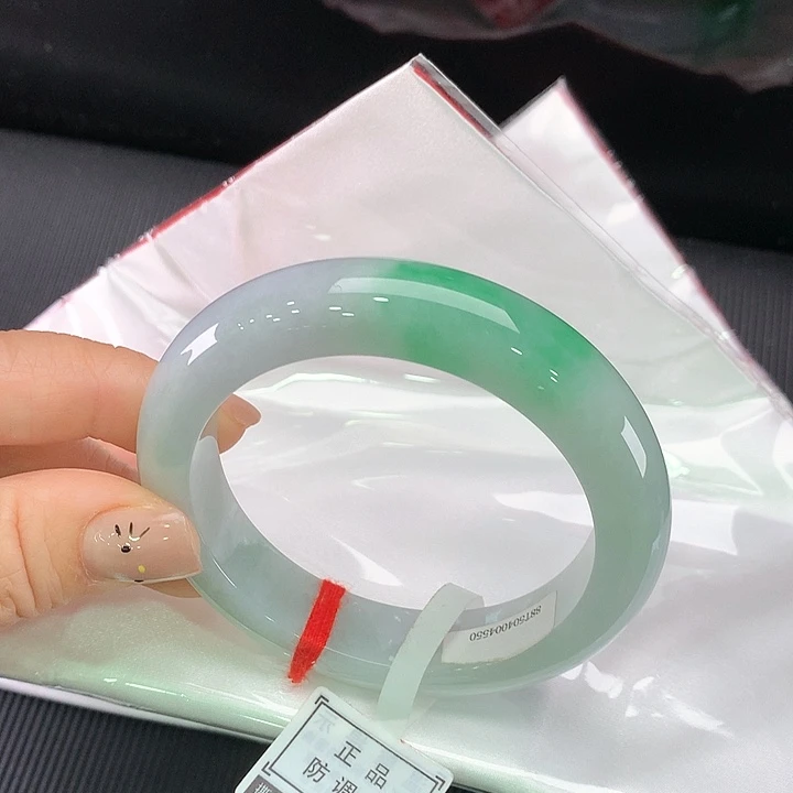 未镶嵌手镯翡翠正圈55