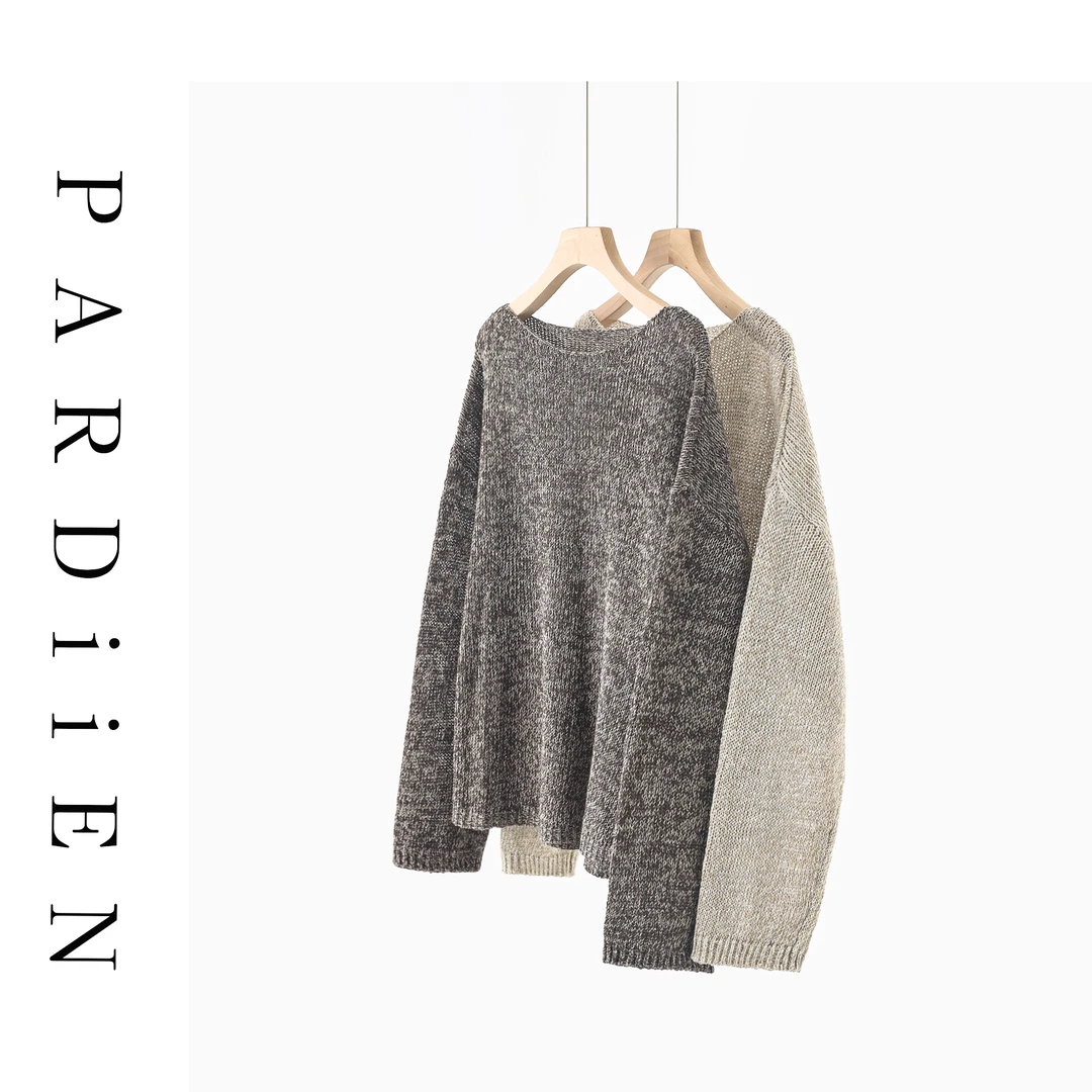 【北总严选】帕迪恩镂空丝麻圆领套头小衫LK-84015