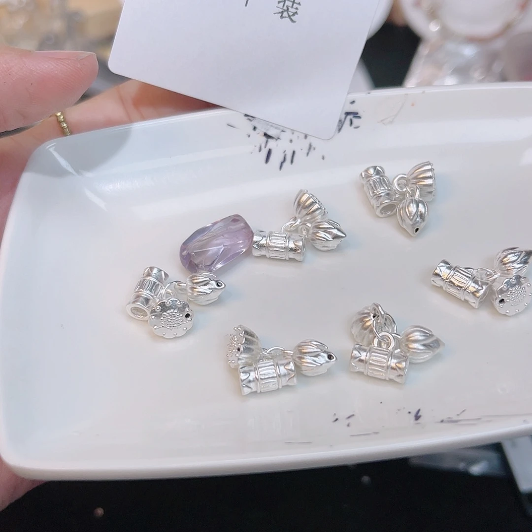 紫晶珠宝半成品银S925镶嵌260