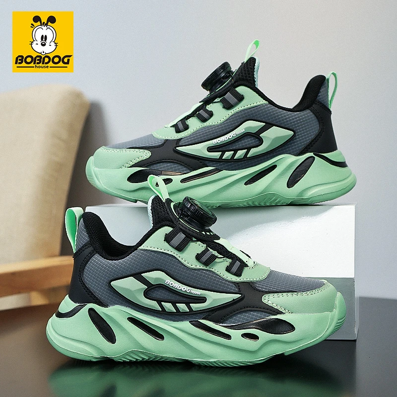 巴布豆男童运动鞋2025秋款新款儿童鞋子软底轻便小男孩防水跑步鞋
