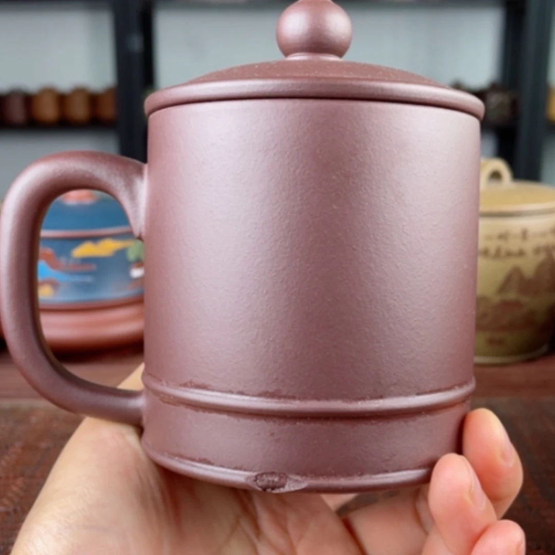 【闪购商品】茶杯紫砂宜兴原矿紫砂盖杯微瑕