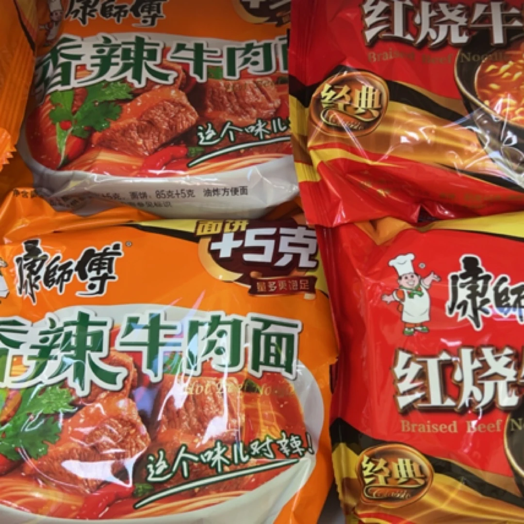 康师傅红烧牛肉面 经典袋