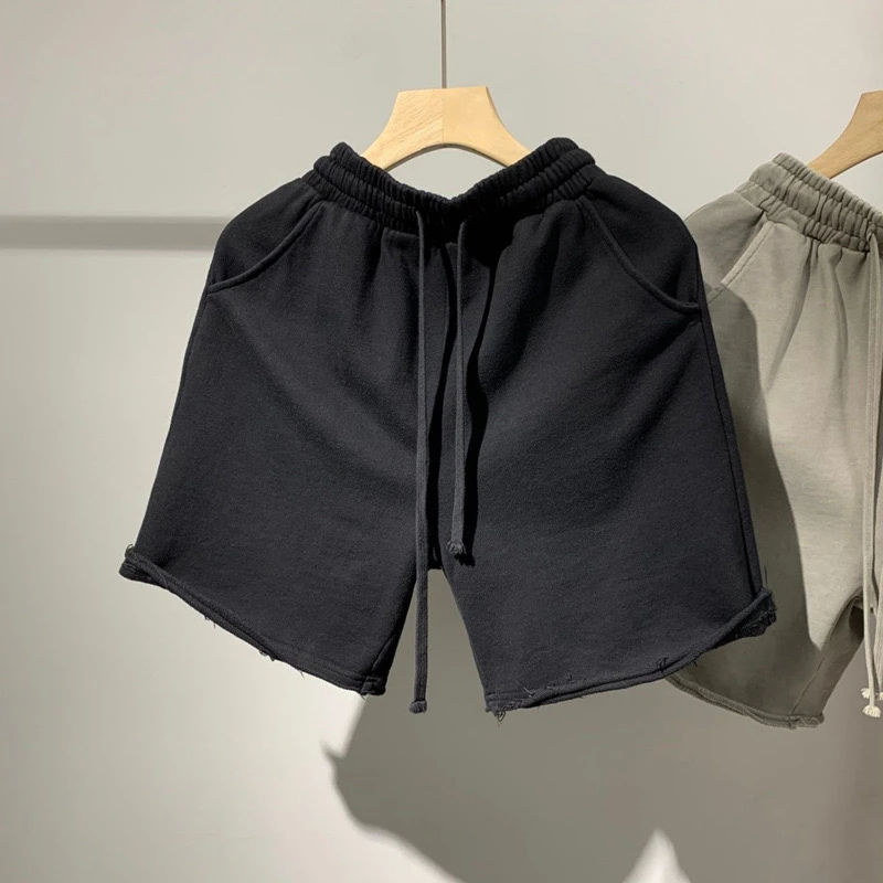 命.硬毛边毛圈短裤