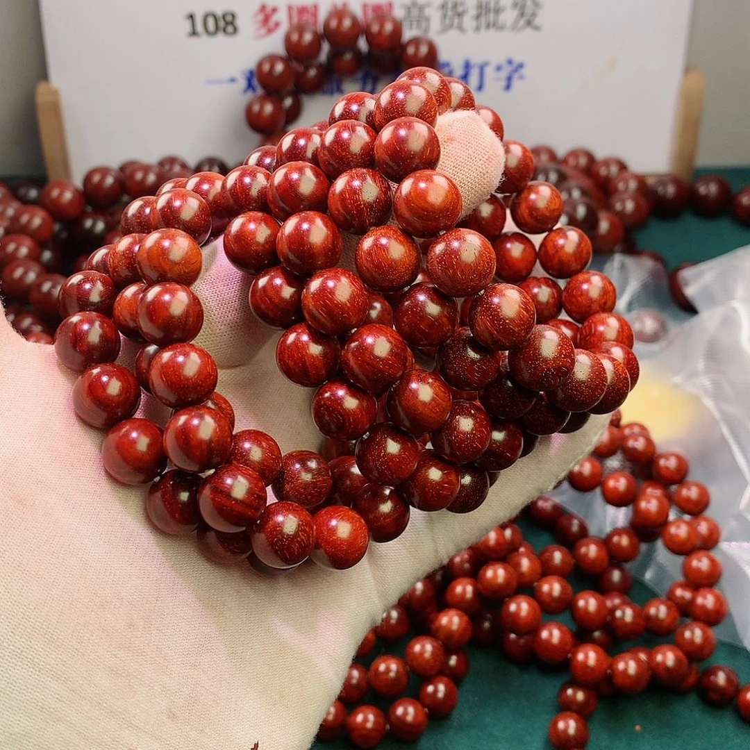 小叶紫檀手串/手链12水波金星原汁原味单圈