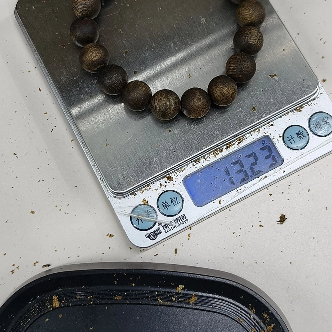沉香木手串王***一棋楠沉香圆珠1.2尺寸克重13克＋