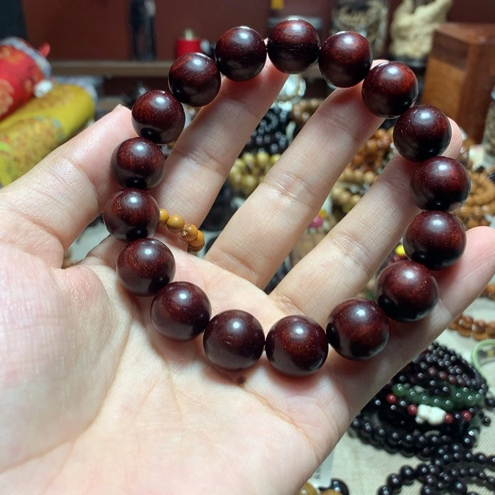 小叶紫檀手串/手链小*12带星17颗