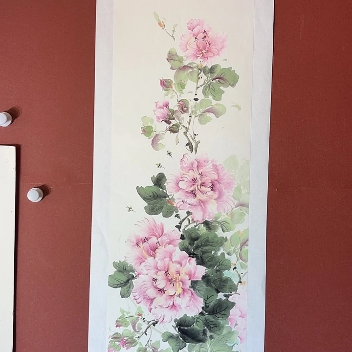 国画听兰老师花鸟
