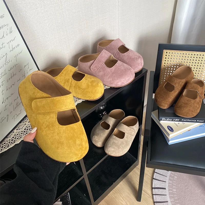 森系内增高黄色勃肯鞋女鞋2025春浅口软底奶奶鞋博肯鞋厚底单鞋