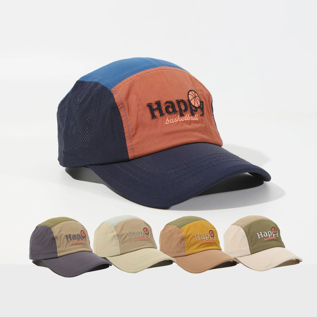 儿童帽子男童春夏季薄款速干户外运动风篮球儿童露营帽棒球帽