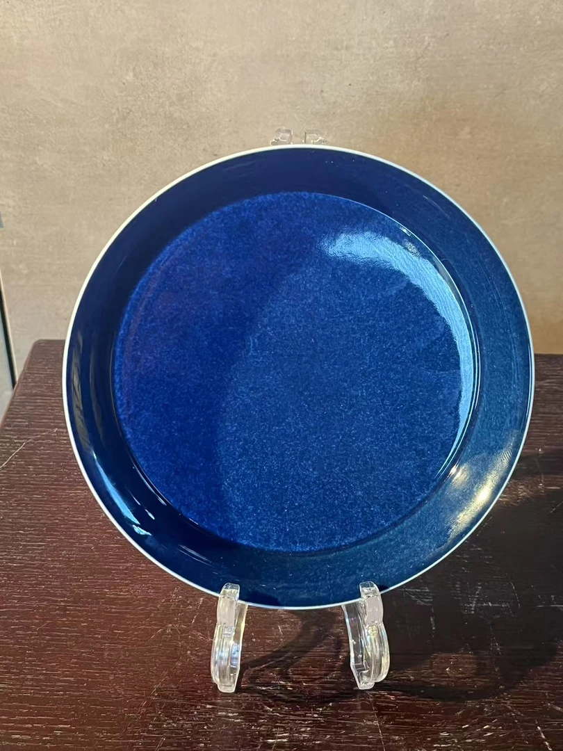 初蓝舍洒蓝釉壶承景德镇茶器纯手工手绘
