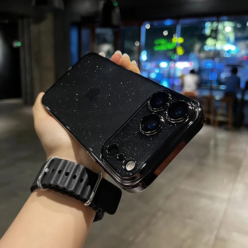 闪粉PC电镀适用苹果17promax手机壳iPhone17pro带镜头膜17Air保护