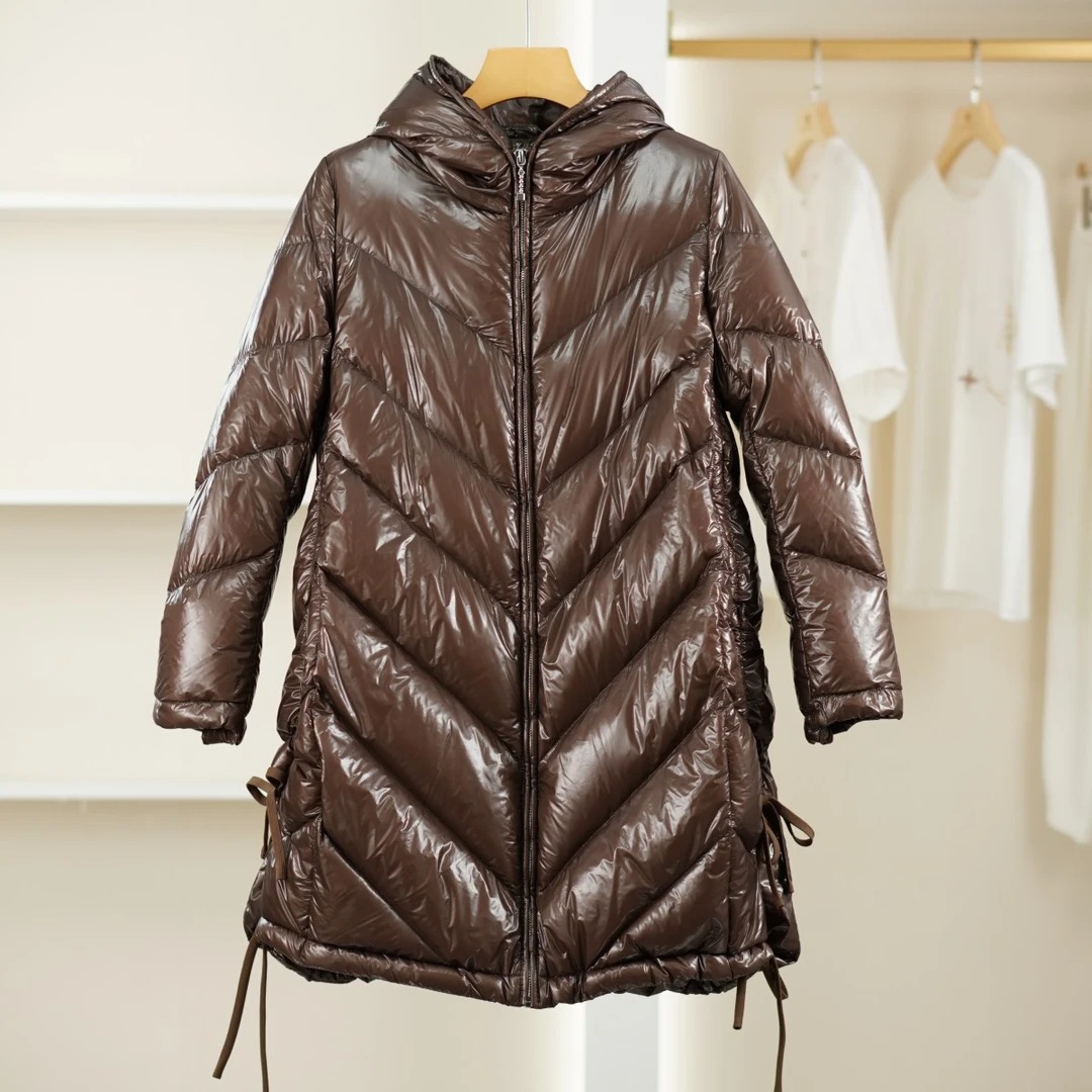 麦迪尚品【郁】5051687 秋冬厚款保暖连帽鹅绒服商场专柜撤柜女装