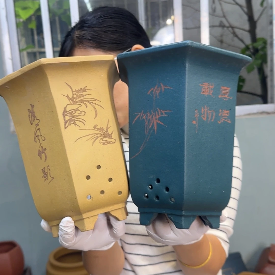 紫砂花盆紫砂口径17