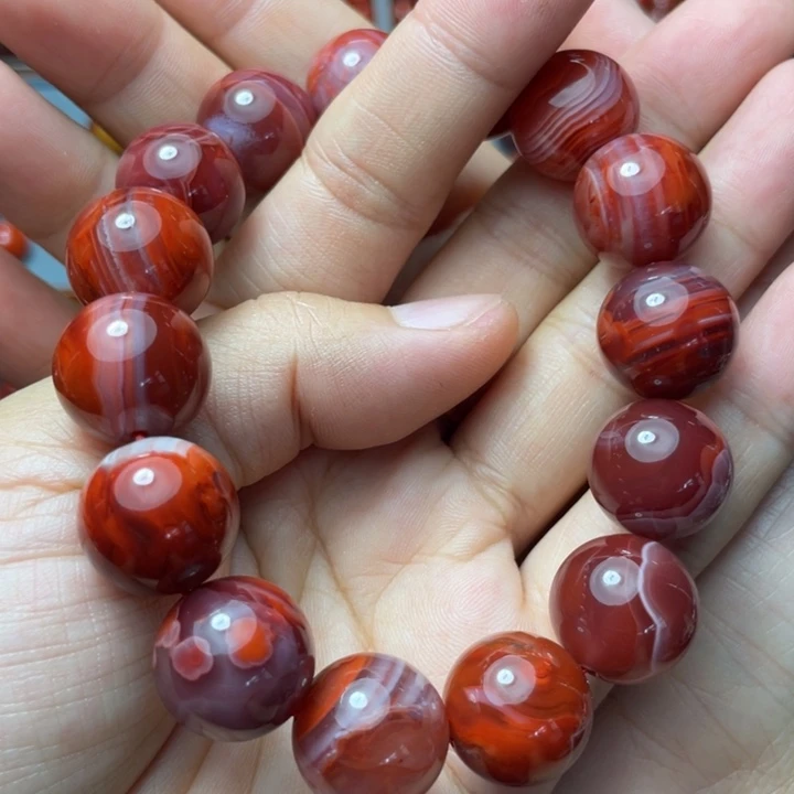 南红玛瑙未镶嵌手串多样性发115