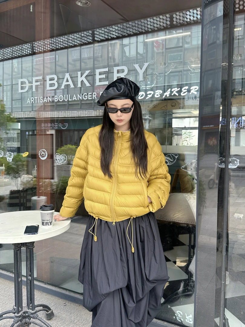 高级简约轻便潮流宽松气质短款泡芙羽绒服女ZYD026 lj