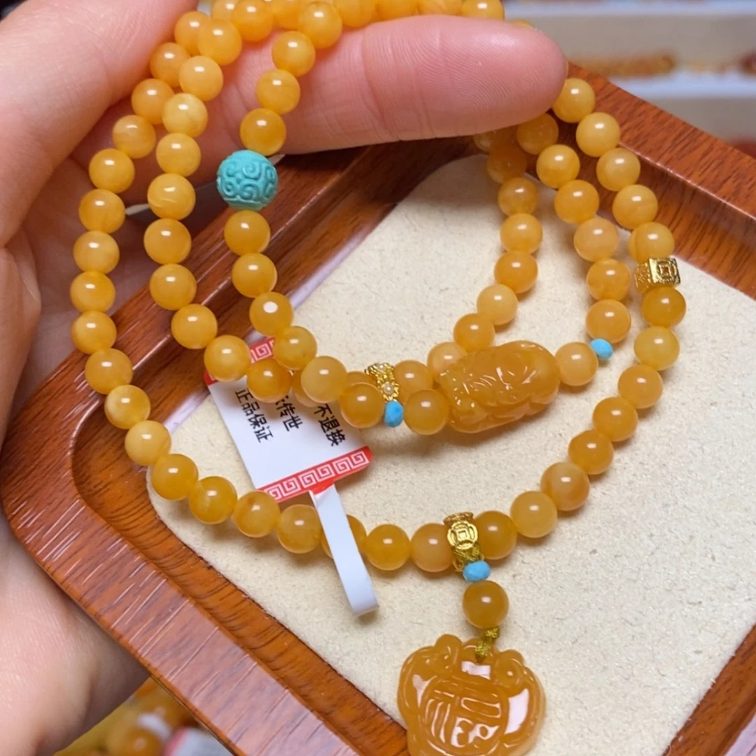 【闪购商品】未镶嵌蜜蜡手链手串