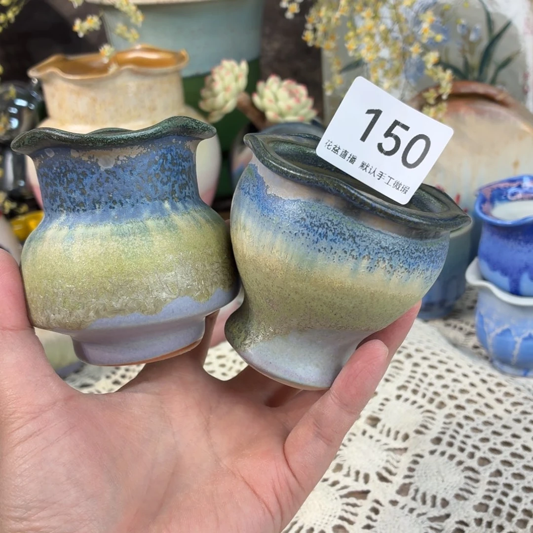 秒景德镇陶瓷花盆艺术