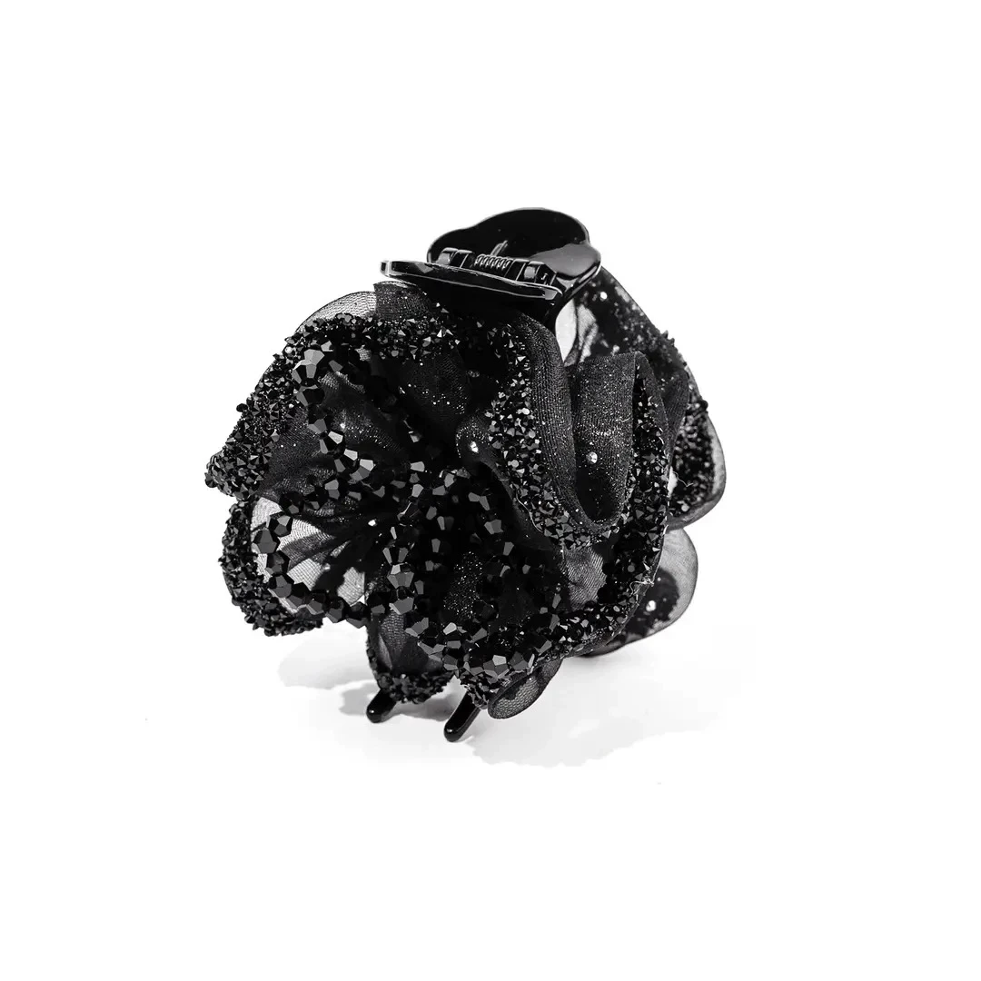 秋冬新款简约时尚百搭显气质优雅丸子夹2088