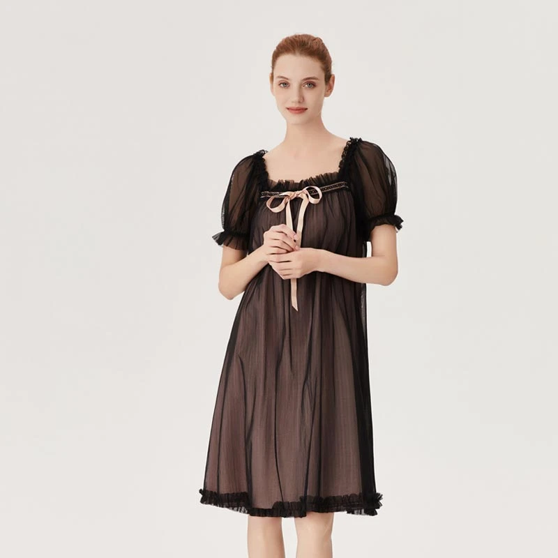 CA BRIDA【甜蜜恋人】法式睡裙 春夏宽松裙子 蕾丝裙O401